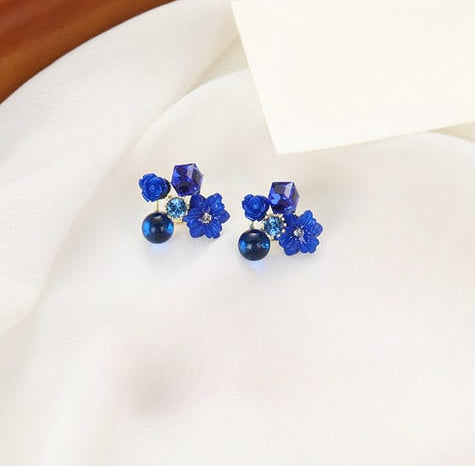 Flower Crystal Korean Earrings – Elegant Women’s Fashion Jewelry Flower Crystal Korean Earrings – Elegant Women’s Fashion Jewelry
