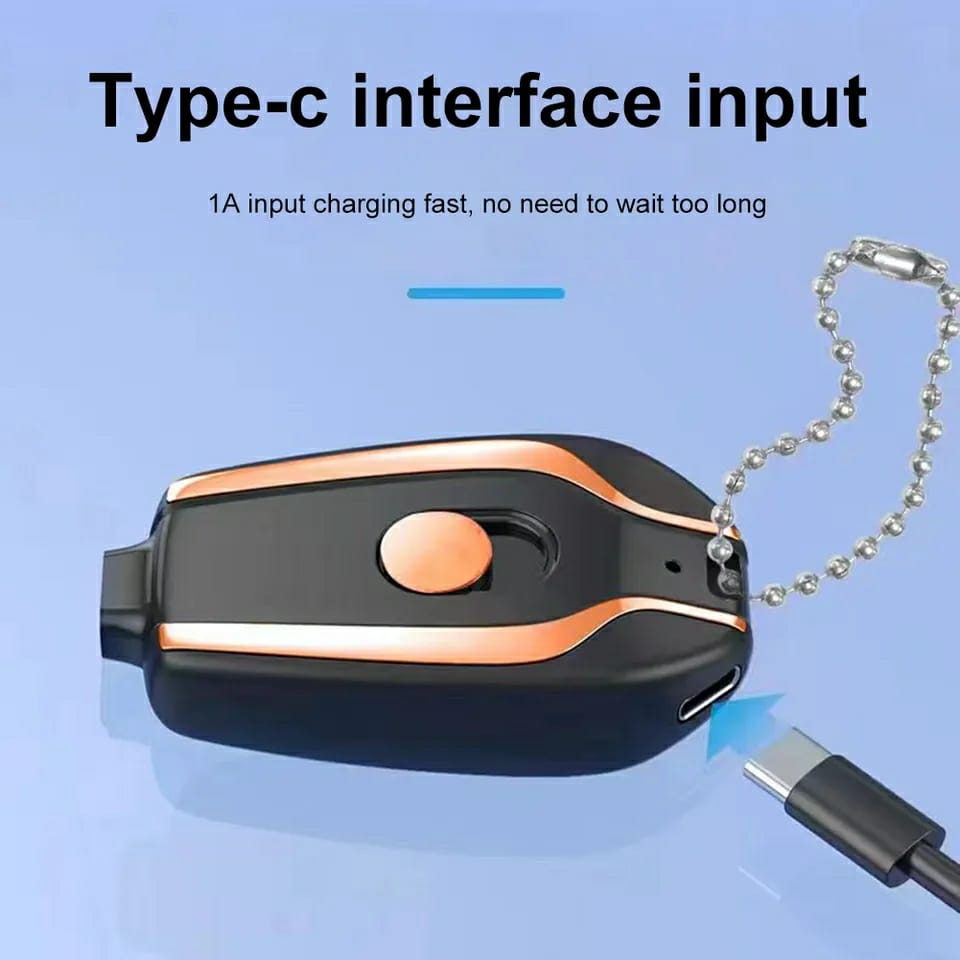 Type C – Emergency Keychain Portable Charger Power Bank Type C – Emergency Keychain Portable Charger Power Bank