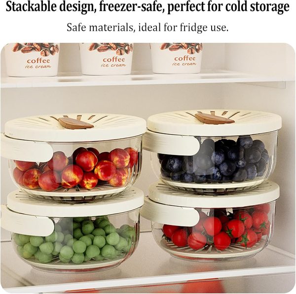 Kitchen Fruit Drainage Basket With Lid – Multi Functional Dual-layer Bowl For Washing, Draining & Storing Fruits And Vegetables, Foldable Handle Design. Kitchen Fruit Drainage Basket With Lid – Multi Functional Dual-layer Bowl For Washing, Draining & Storing Fruits And Vegetables, Foldable Handle Design.