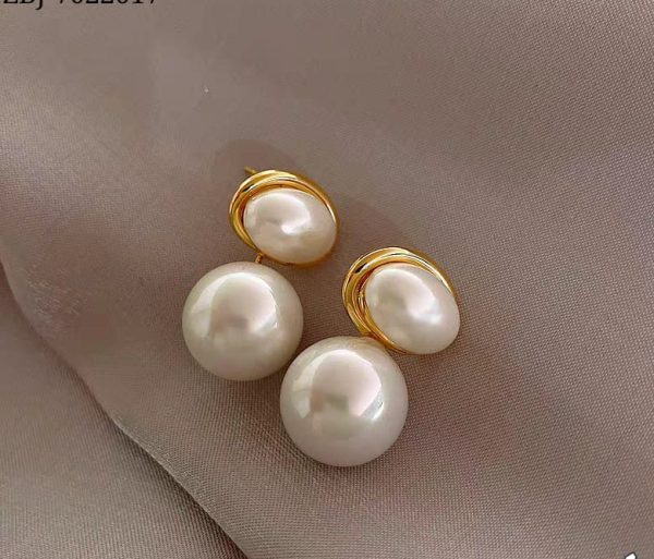 Oval Shape Marble Korean Style Earings For Women Girls Design Earring Jewelry (golden) Oval Shape Marble Korean Style Earings For Women Girls Design Earring Jewelry (golden)
