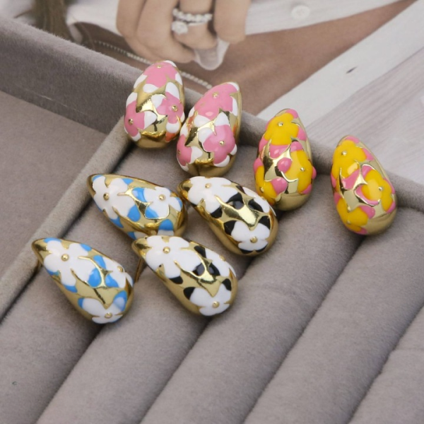 Flower Hollow Drop Earrings – Stylish Women’s Fashion Jewelry In Multiple Colors Pink, Orange, Purple, White, Blue, Red, Black, Green Flower Hollow Drop Earrings – Stylish Women’s Fashion Jewelry In Multiple Colors Pink, Orange, Purple, White, Blue, Red, Black, Green