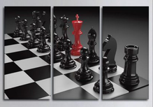 Chess Metal Wall Art Set – 8×11 Inches Each | Modern Game Room & Office Decor