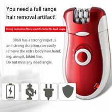 Kemei Km-3068 – Rechargeable 3-in-1 Epilator Hair Removal Device For Women – Electric Shaver & Trimmer Set With Multiple Heads, Smooth Skin Care Tool For Face, Arms, Legs & Sensitive Areas