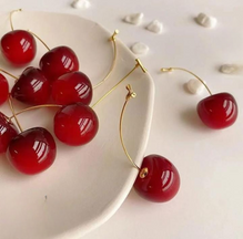 Trendy Korean Cherry Drop Earrings For Women 🍒 Aesthetic Statement Jewelry For Casual & Party Outfits